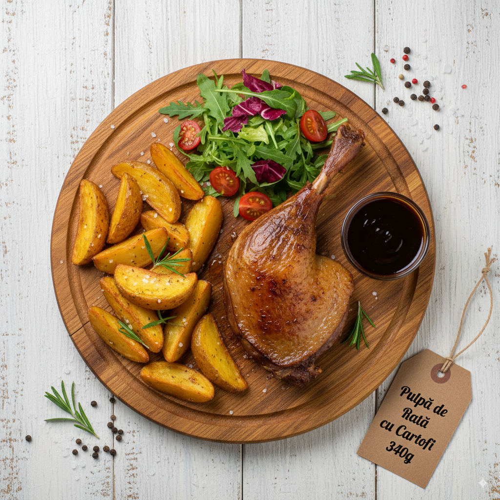 Pulpă de rață cu cartofi